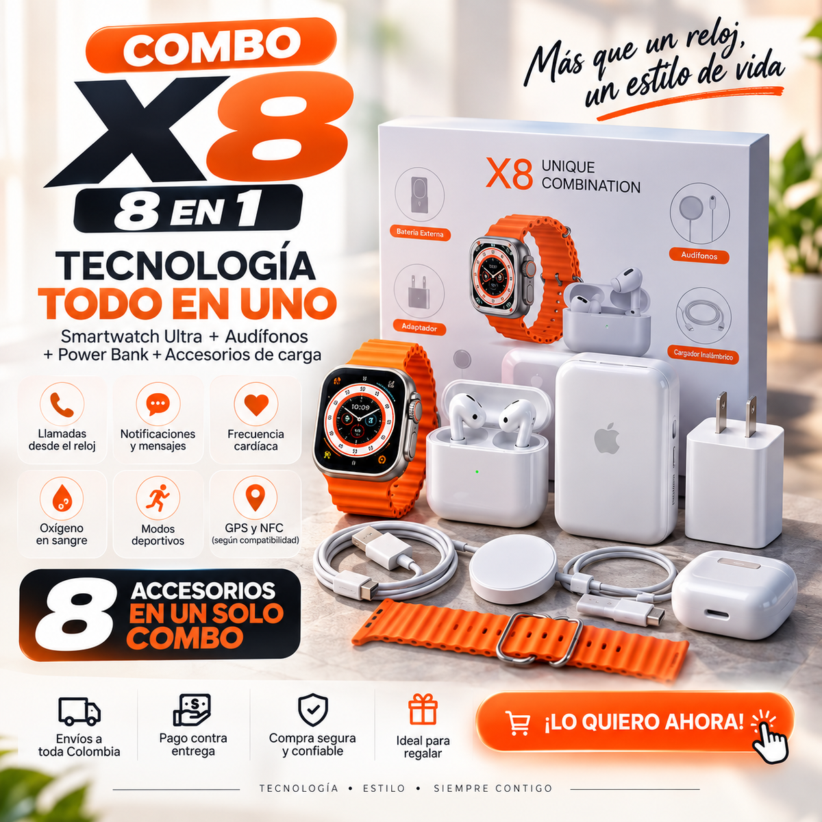 🔥 COMBO DEPORTIVO 8 EN 1