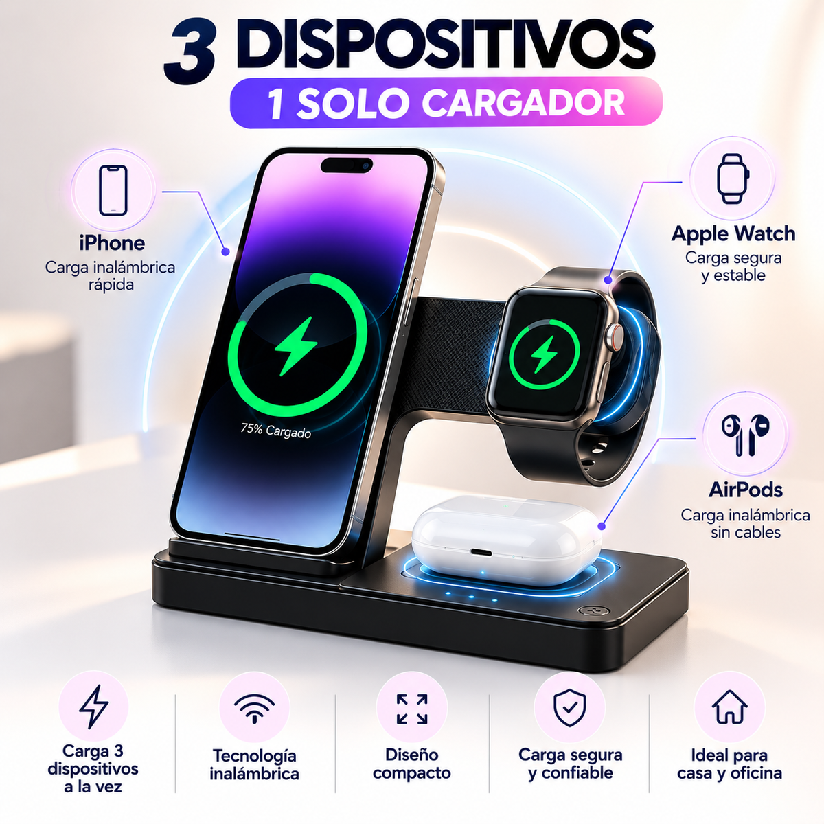 ⚡ Carga todo en un solo lugar