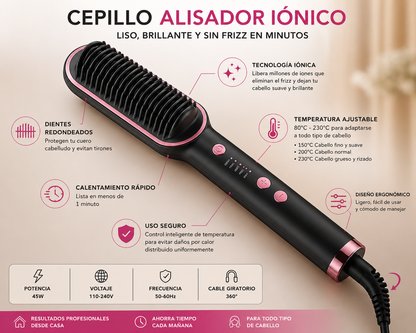 Cepillo alisador 2 en 1