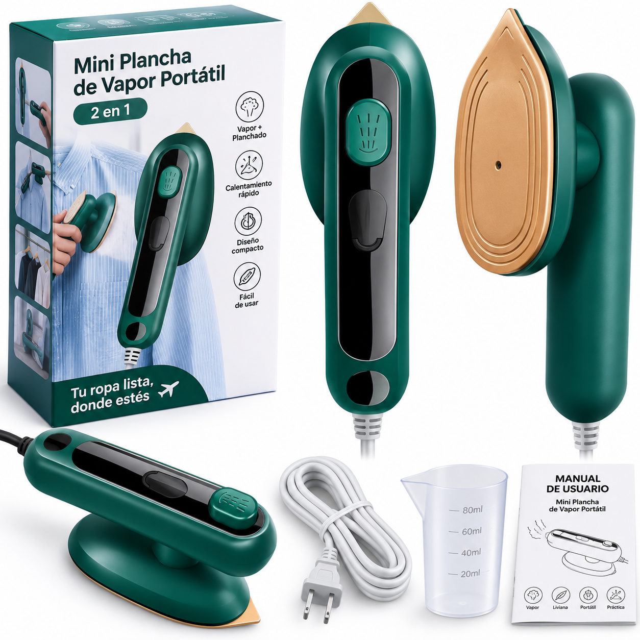 Plancha Go – Vapor Portátil para Ropa