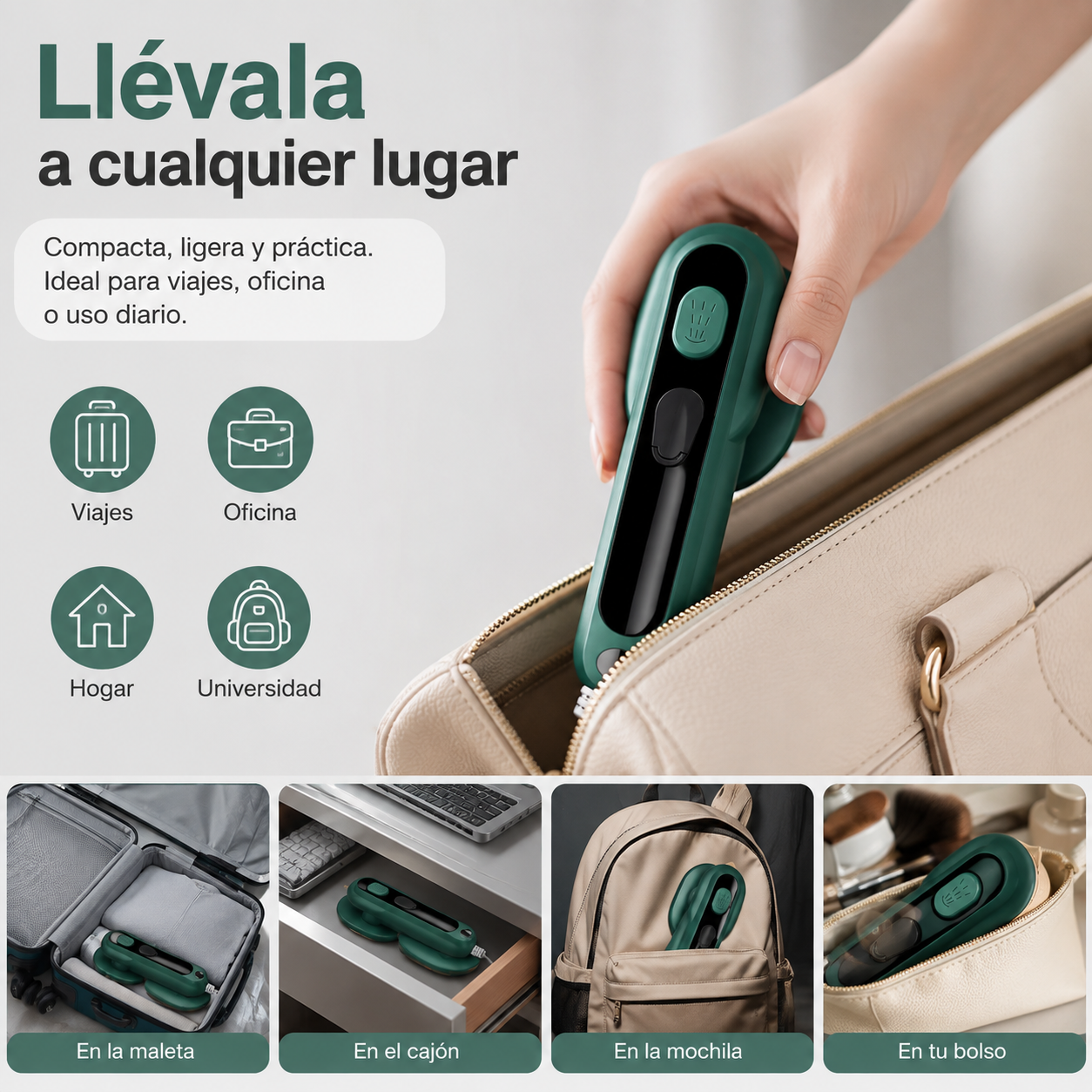 Plancha Go – Vapor Portátil para Ropa