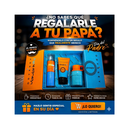 🎁 El regalo que papá recordará cada vez que lo use - Combo Mandarin Sky + Crema + Body Spray GRATIS